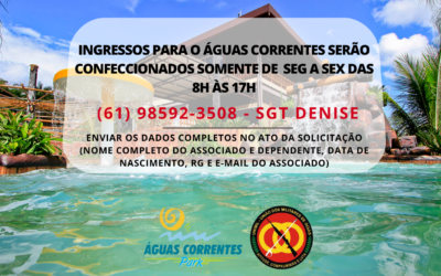Como retirar seus ingressos para o Águas Correntes