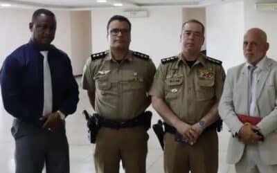 UNIMIL visita o comandante e subcomandante do Comando de Correições da PMGO