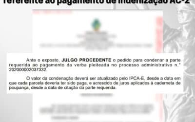 Associado recebe mais de 11 mil reais referente ao pagamento de indenização AC-2