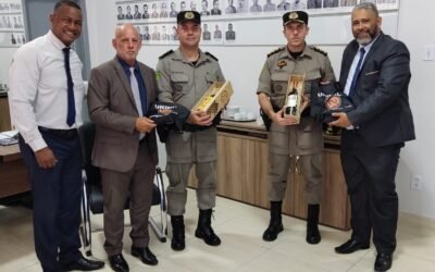 Diretoria da UNIMIL visita Comando da Academia de Polícia