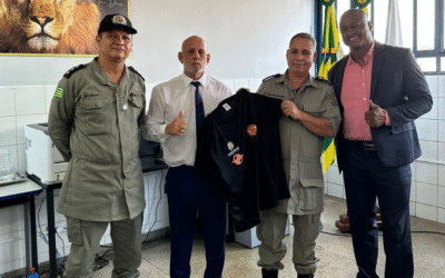 Diretoria da Unimil Goiás realiza visita institucional ao Comando do CEPMG Naly Deusdara