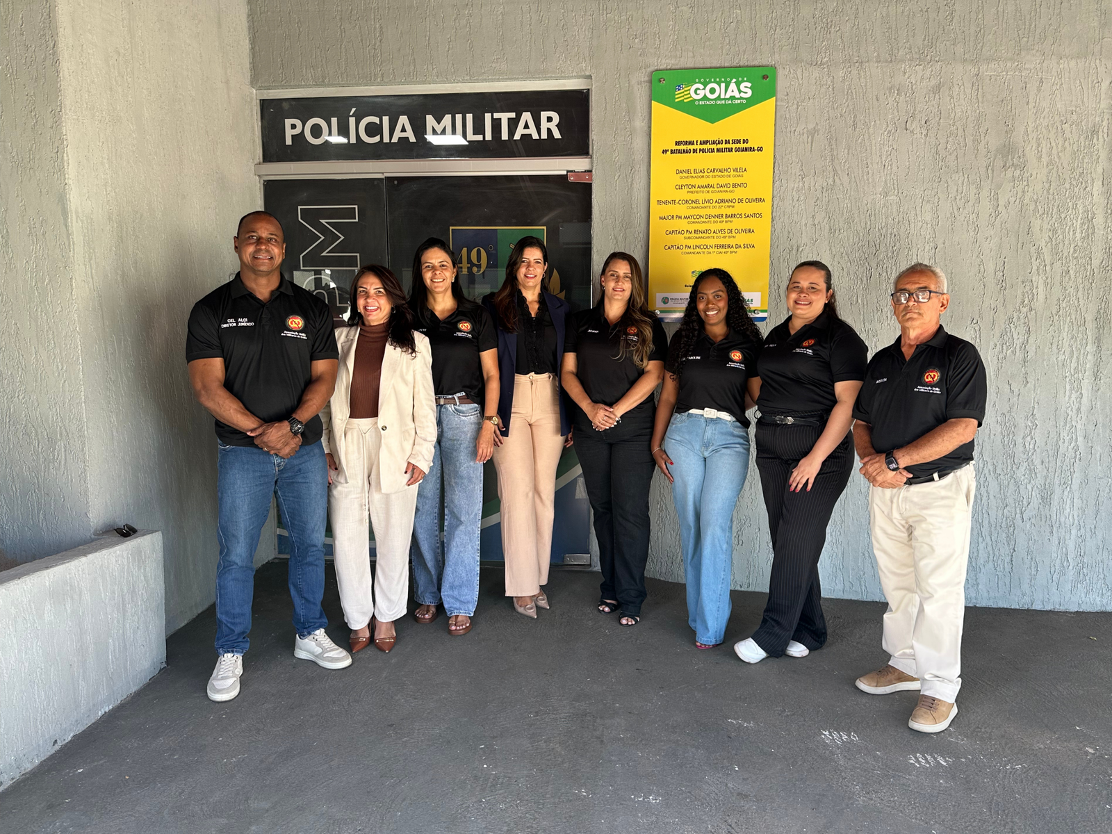 UNIMIL participativa e sem fronteiras e sem fronteiras esteve no 49° BPM, em Goianira