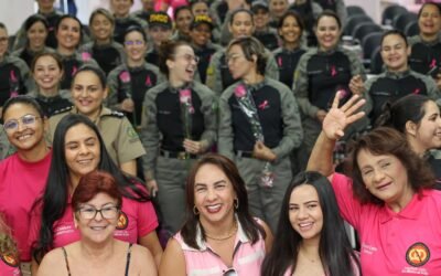 UNIMIL Goiás promove ação de conscientização sobre o câncer de mama no Comando Geral da PMGO