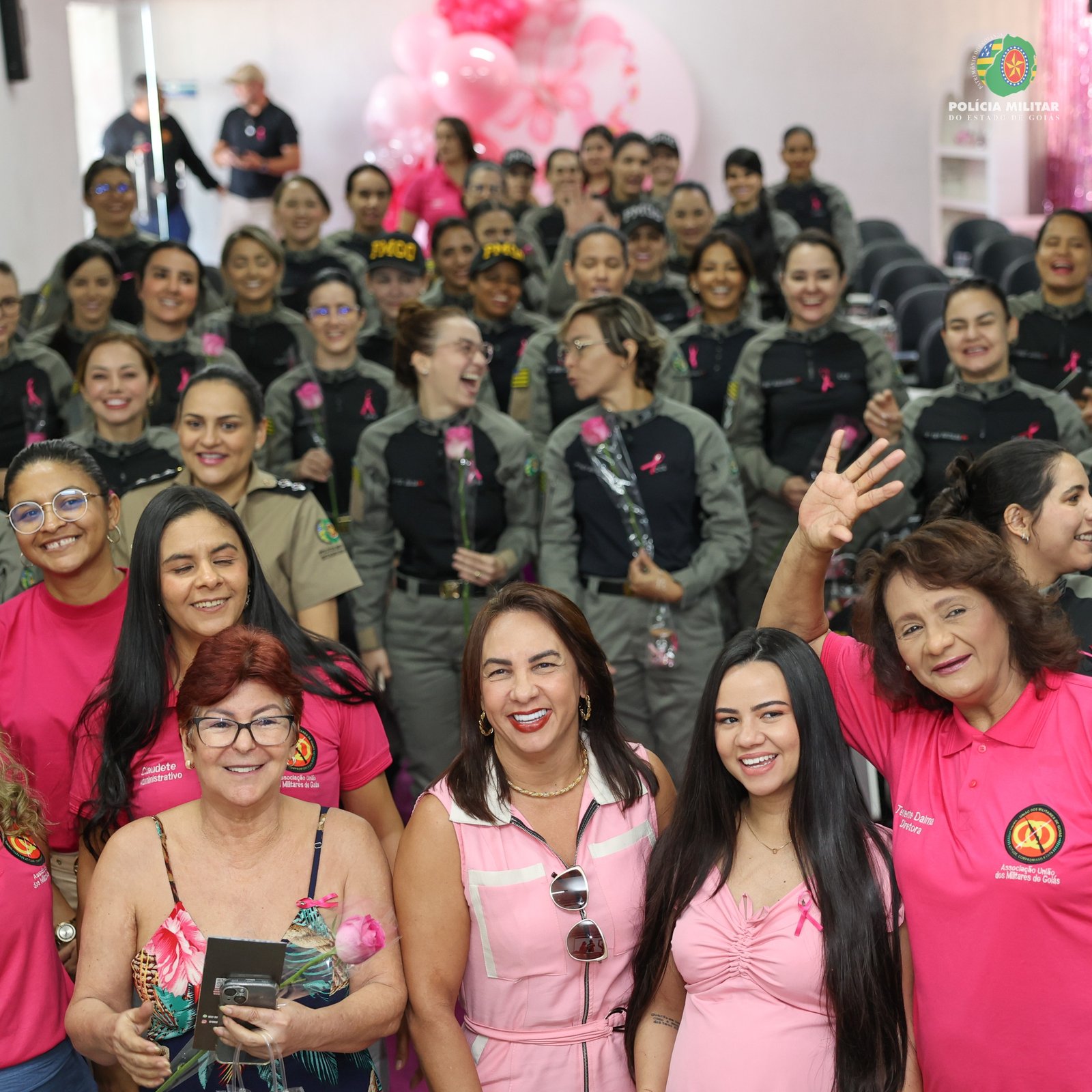 UNIMIL Goiás promove ação de conscientização sobre o câncer de mama no Comando Geral da PMGO